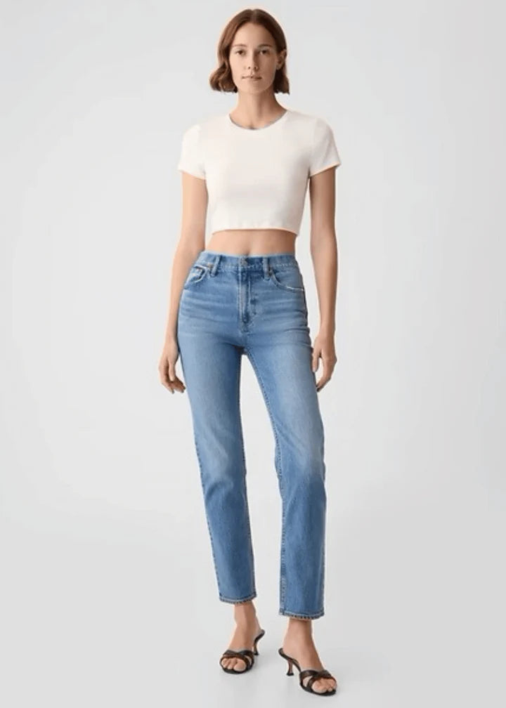OLD NAVY MID BLUE STRAIGHT JEANS